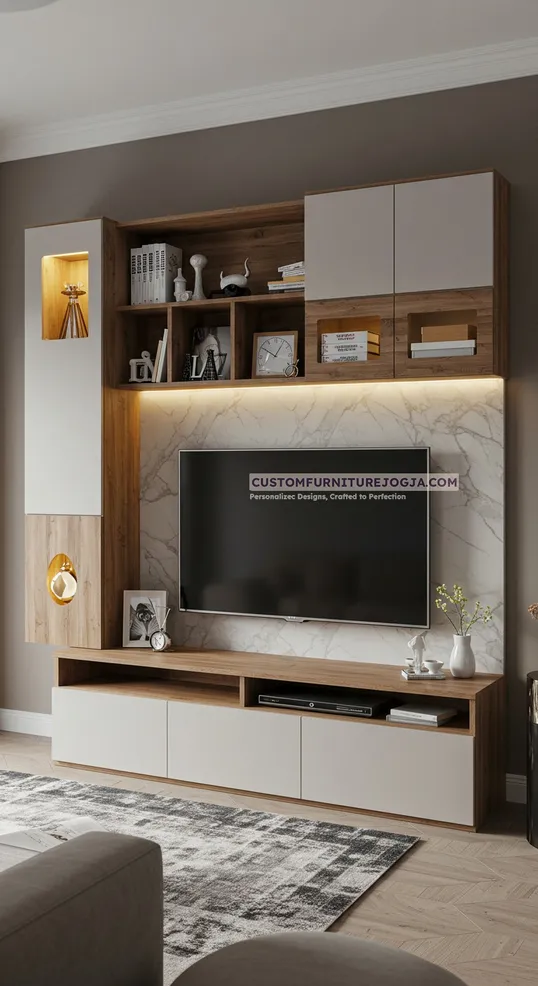 Jasa Pembuatan Cabinet tv kecil Jogja